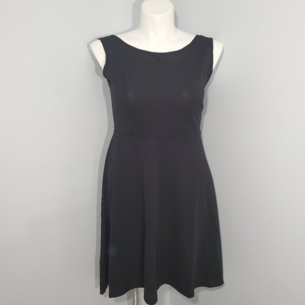Simple Fun Mod Sheath Dress Black Large